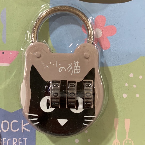 Mini Cat Design Padlock with Code - Picture 5 of 8